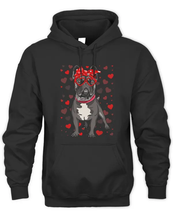French Bulldog Frenchie Dog Hearts Valentines Day Girls