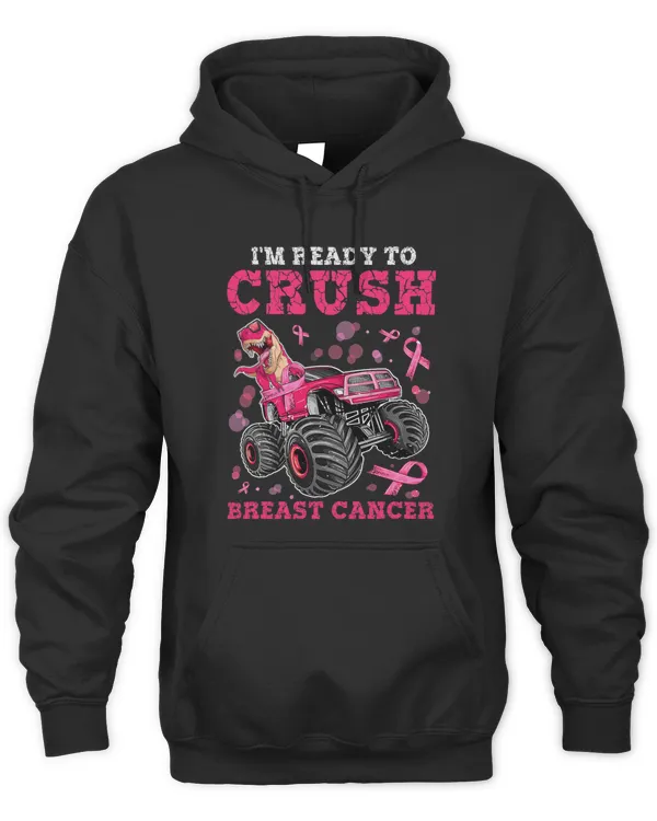 Im Ready To Crush Breast Cancer Awareness Dinosaur Boy