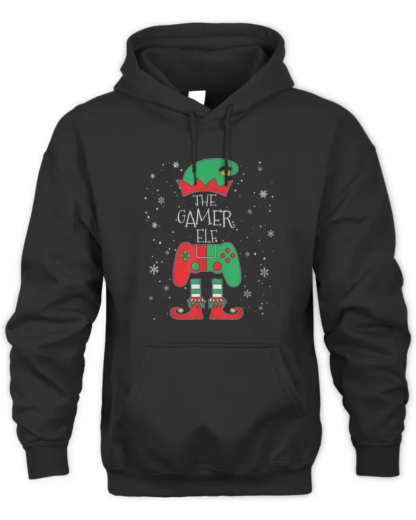 Christmas Elf Matching Gamer Sweatshirt Family Gaming Boys Kids Men T-Shirt