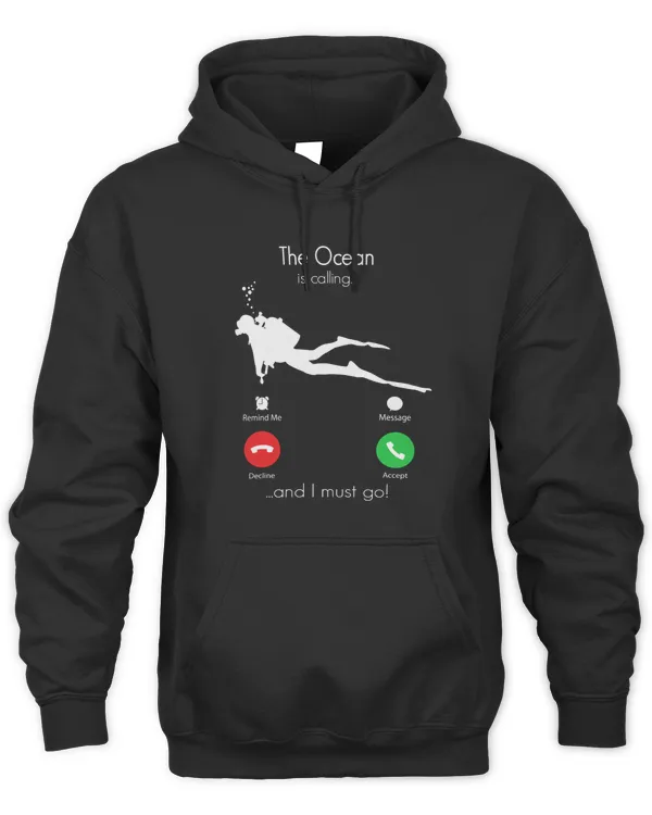 The ocean is Calling And I Must Go Smart Phone Shirt Man Scuba Diving