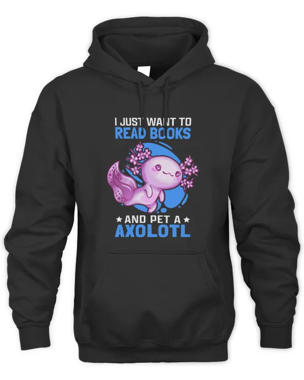 Axolotl and books Aquaristic Amphibian Axolotl2131 T-Shirt