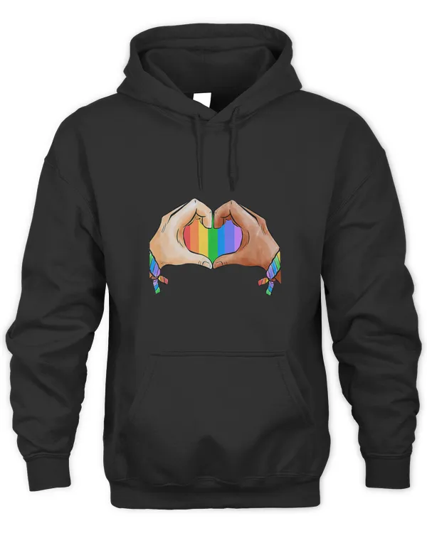 Funny heart Quote rainbow heart flag Cool herart Tshirt  T-Shirt