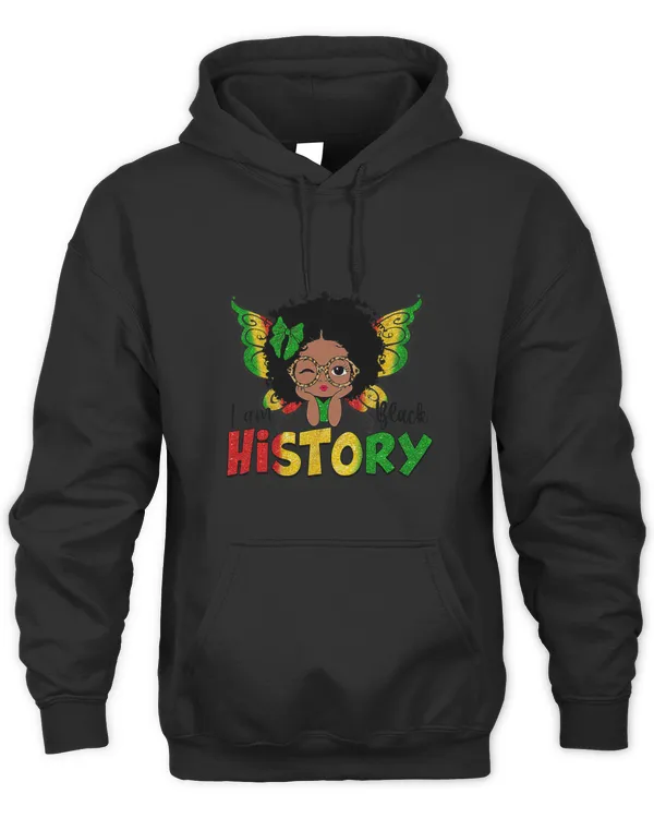 I Am Black History Month African American Kids Girl Queen T-Shirt