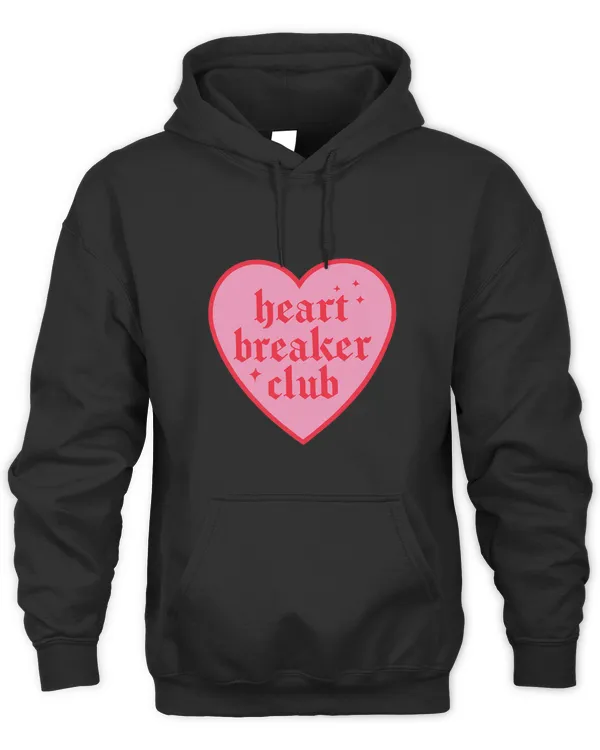 Heart Breaker Club Pink Heart Red Text