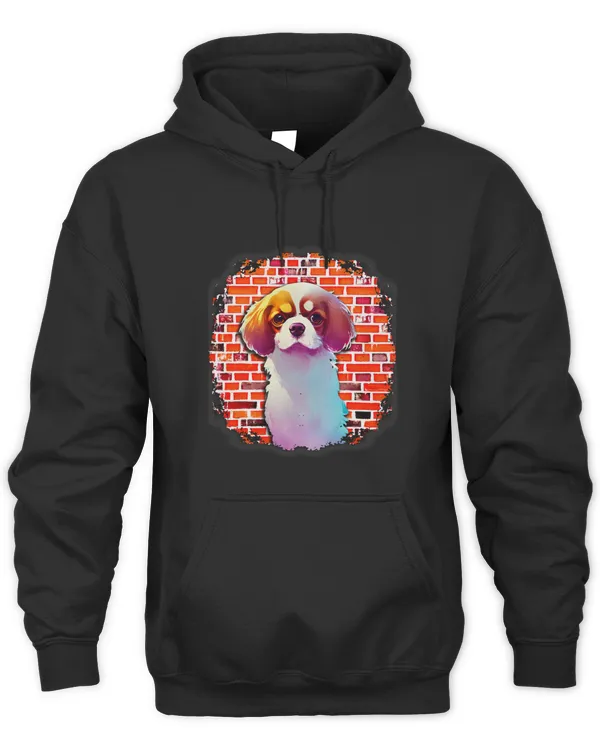 Colorful Cavalier King Charles Spaniel Dog Pop Art Bricks