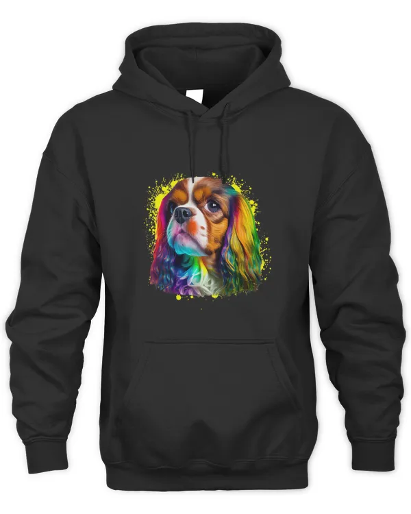 Colorful Cavalier King Charles Spaniel Pop Art Dog Lovers
