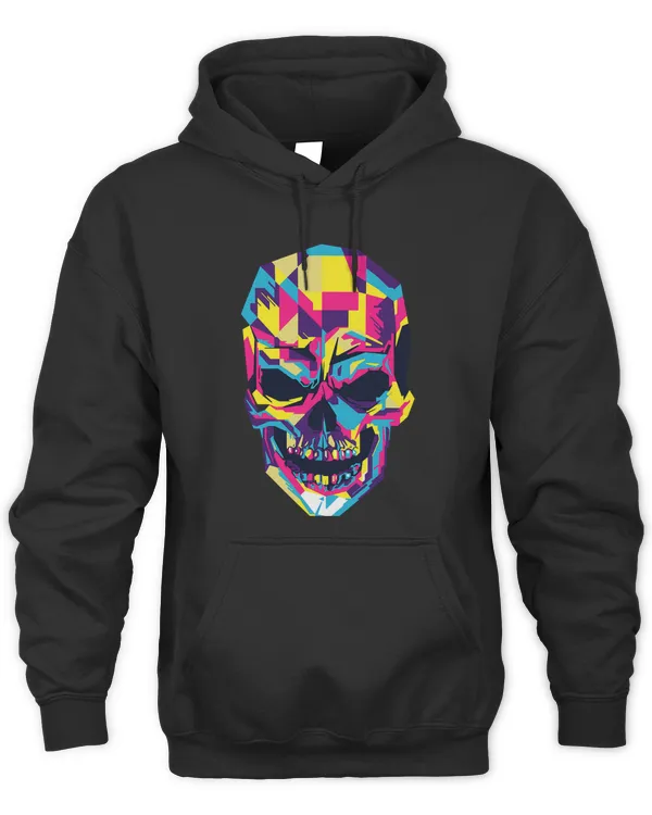 Colorful Melting Skull Art Graphic Halloween Group Halloween 2