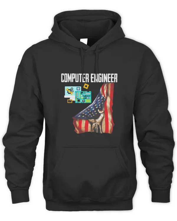 Computer Engineer Mix American Flag