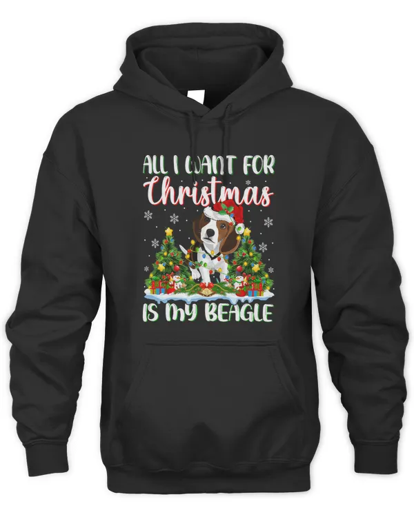 Beagle Xmas Lighting Santa All I Want For Christmas Is A Beagle 268 Dog Lover