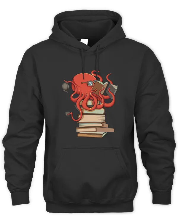 Reading Octopus Ocean Reader Librarian Book Nerd Bookworm