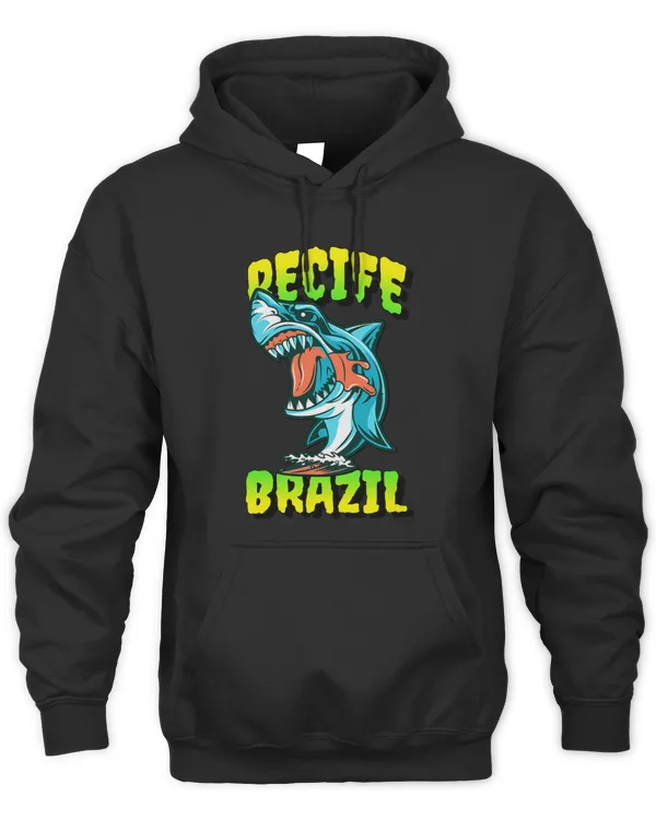 Recife Brazil Surf Paradise Graphic Shark