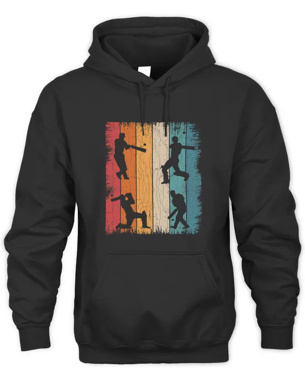 Retro Cricket Player Funny Coach Sports Lover Graphic