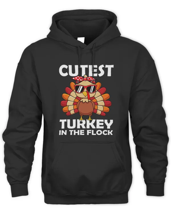Thanksgiving Cutest Turkey In The Flock Funny Gift