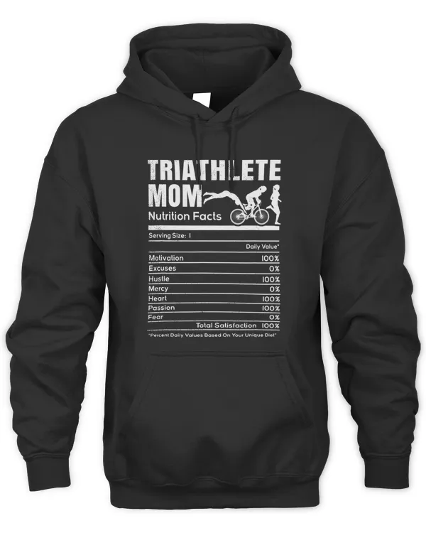 Triathlon funny nutrition facts for MOM graphic theme