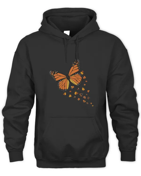 Monarch Butterfly Love Heart Flying