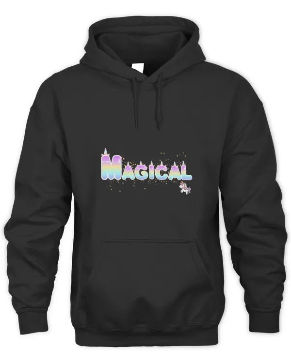 Magical with unicorn typeface