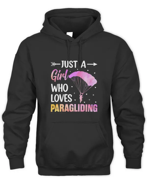 Womens Just a Girl Who Loves Paragliding Skydiving Lover Paraglider