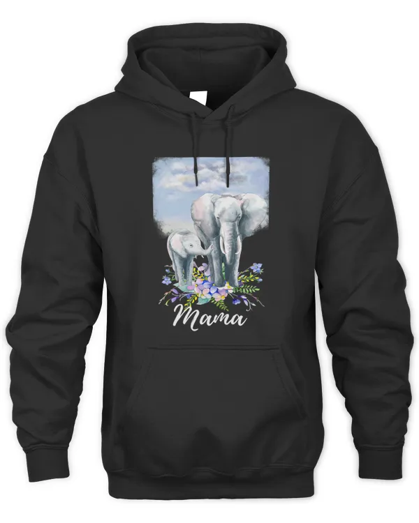 Womens Mama Elephant New Mom Cute Mommy Gift For Mothers Day