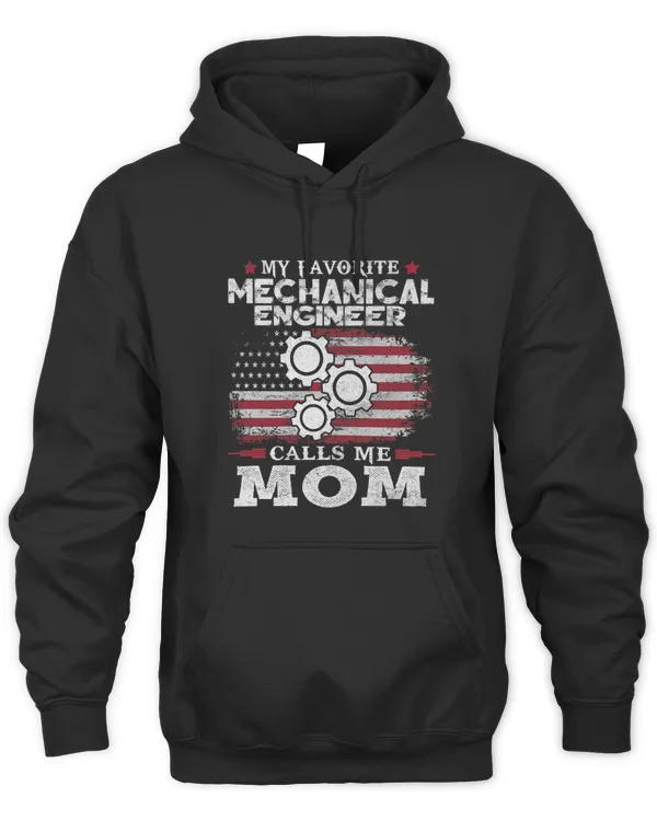 Womens Mechanical Engineer Calls Me Mom USA Flag Mothers Day