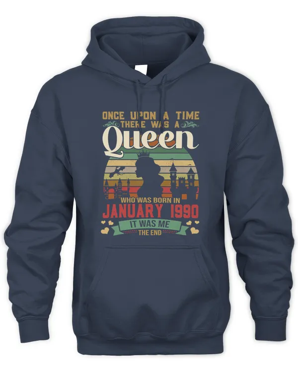 Birthday Queen January 1990 T-Shirt Queen Birthday T-Shirt
