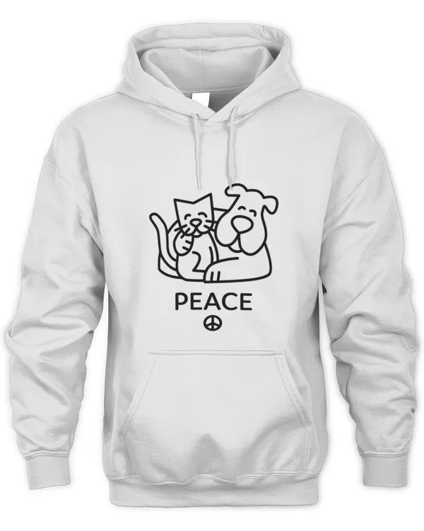Dog  Cat Peace  Dogs And Cats Lovers5261 T-Shirt