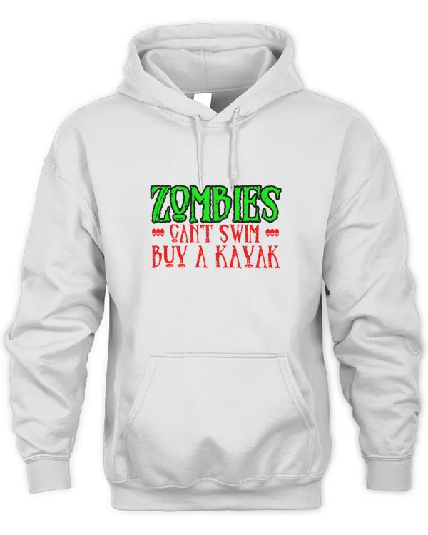 Zombies Cant Swim Buy A Kayak  T-Shirt