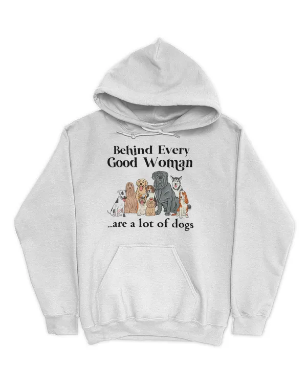 Behind every good woman are a lot of dogs 4