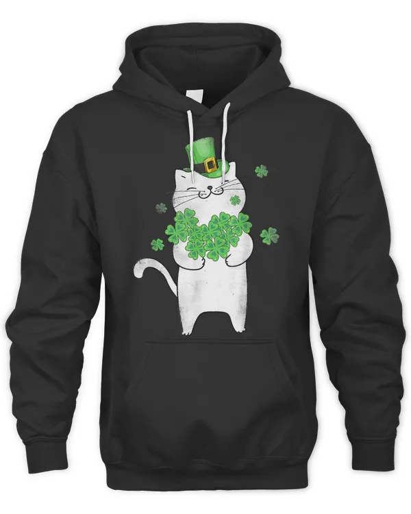 Cat Leprechaun Cat Lover Shamrock St Patricks Day T-Shirt