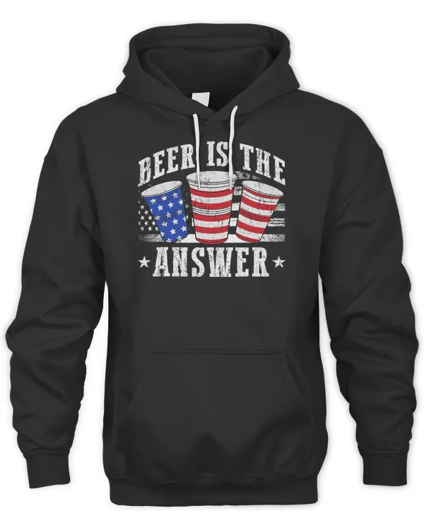 Beer Is The Answer Beer Bong Alcohol 604 Shirt