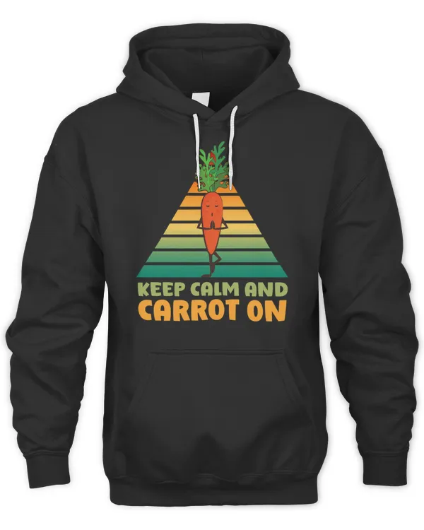 Keep Calm And Carrot On Carrot Meditation  Yoga For Yoga Lover T-Shirt