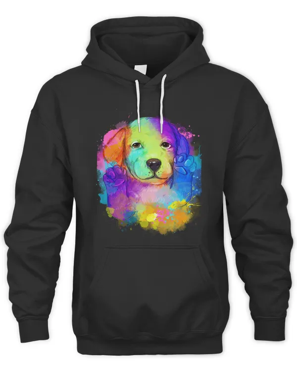 Lovely Puppy Dog Color Art Watercolor Graphic Design 15 T-Shirt