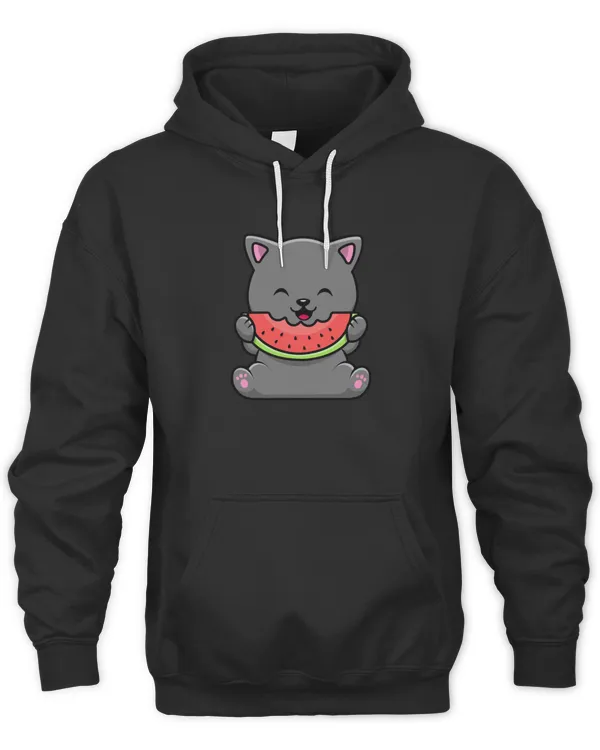 Cute Cat Eating Watermelon4860