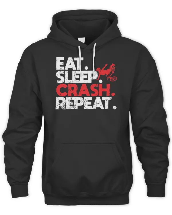 Eat Sleep Crash Repeat Bicycle Crash Cycling T-Shirt