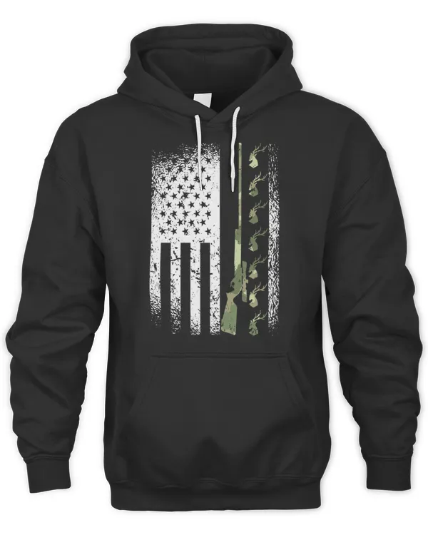 Deer hunting America flag camouflage camouflage T-Shirt