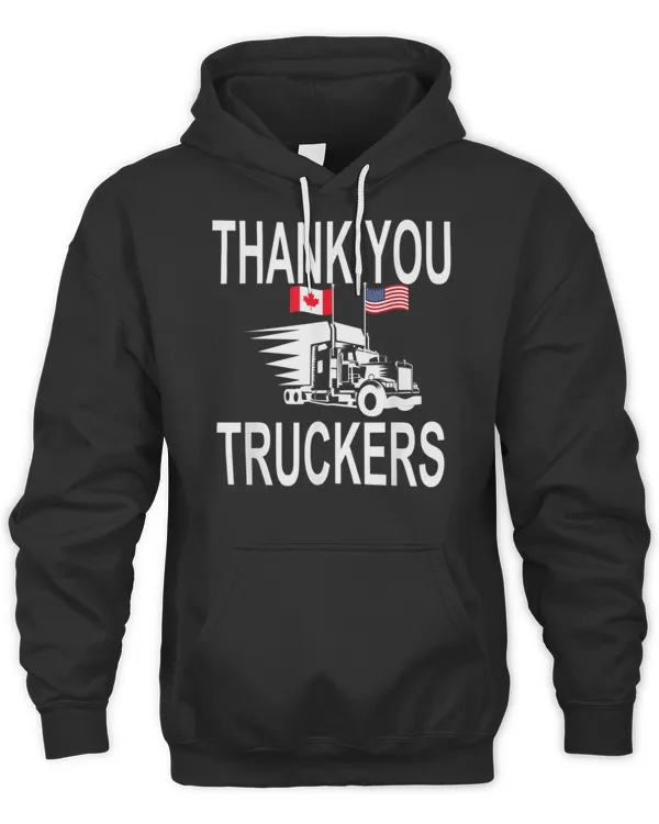 Nice american & canada flag freedom convoy 2022 trucker t-shirt copy