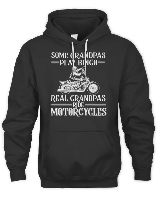 Biker Grandpas Ride Motorcycles Funny Motorcycle Enthusiast Grandfather T-Shirt
