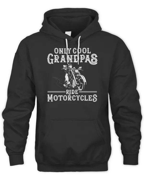 Biker Papa Only Cool Grandpas Ride Motorcycles Vintage Motorcycle Grandpa Funny T-Shirt