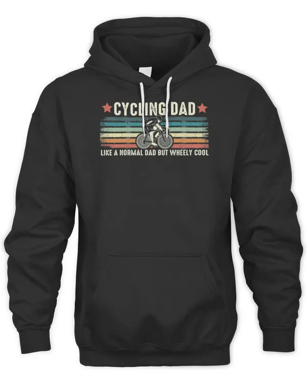 Cycling dad like a normal dad but wheely cool really funny for biker daddy vintage T-Shirt
