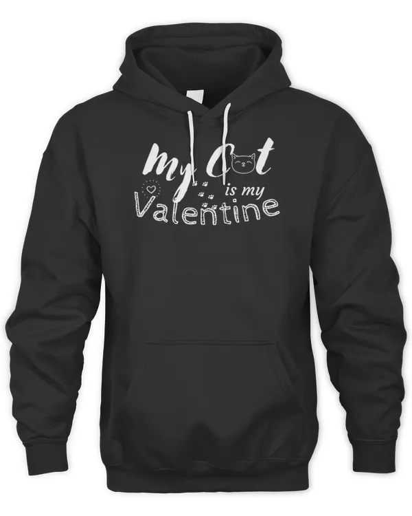 My cat is my valentine cat lovers happy valentines day T-Shirt