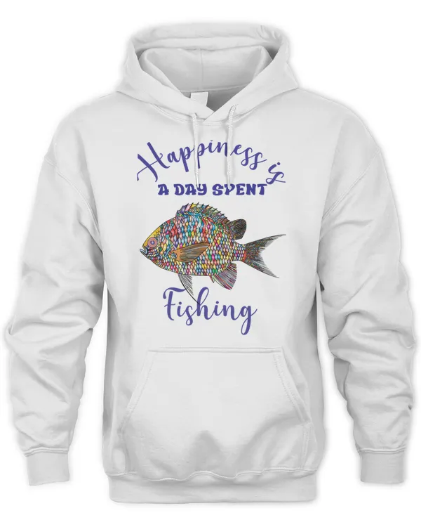 Nice happiness is a day spent fishing t-shirt