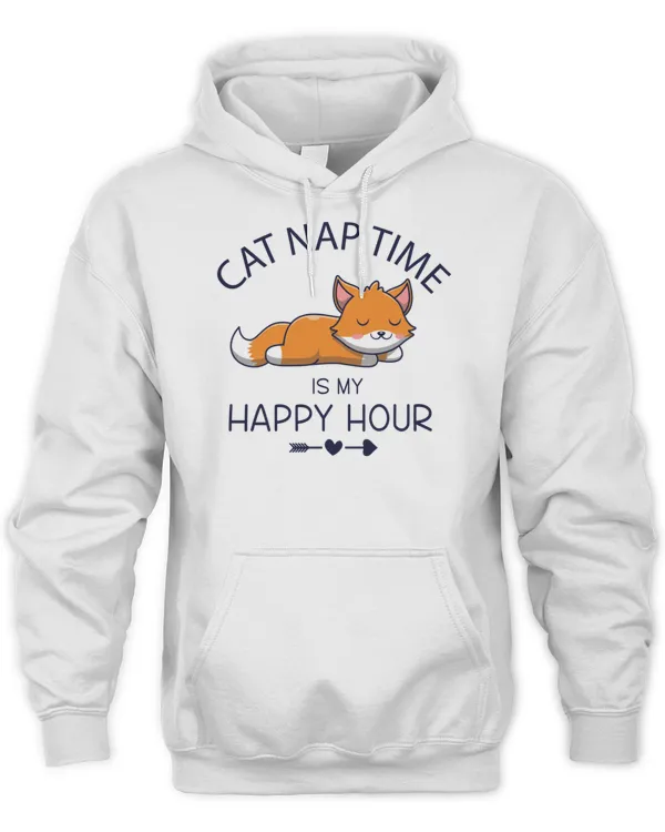Original cat nap time is my happy hour t-shirt