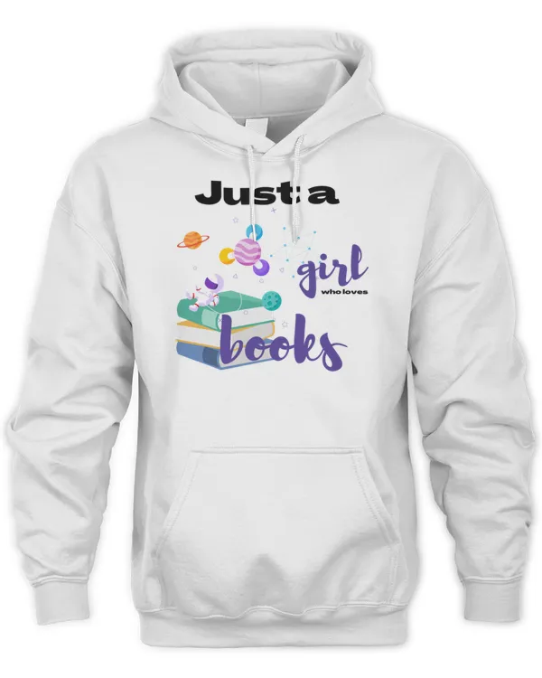 Just a girl who loves books and space T-Shirt (4)