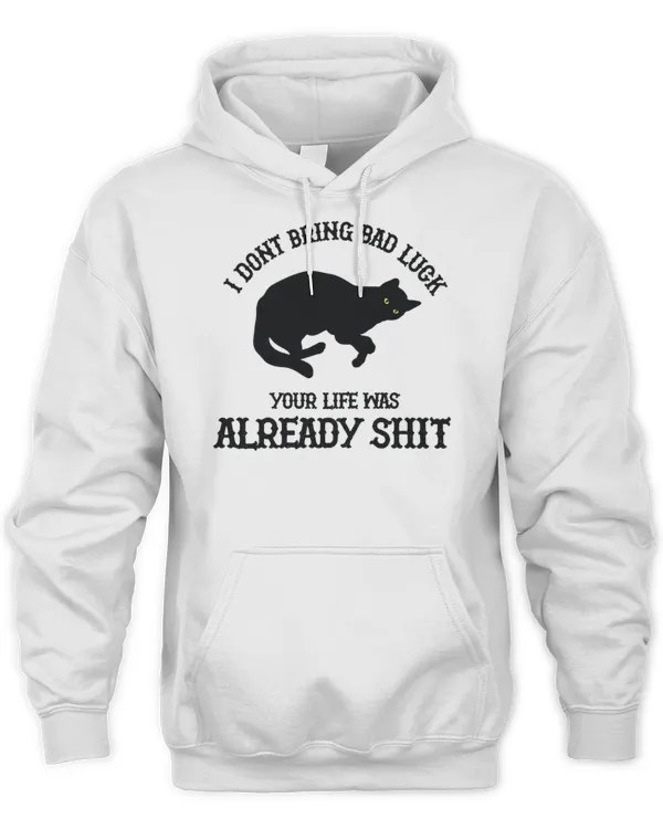 Funny Black Cat Design T-Shirt