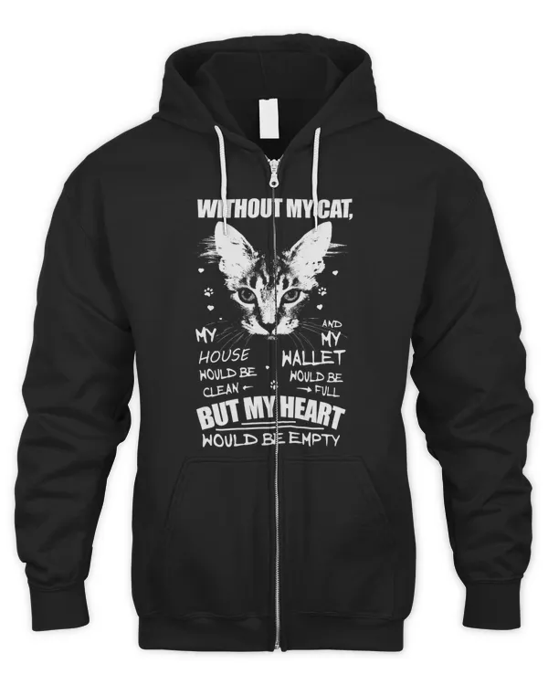 Without My Cat But My Heart Hoodie
