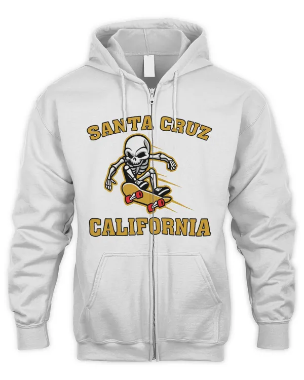 Santa Cruz California Zip Hoodie