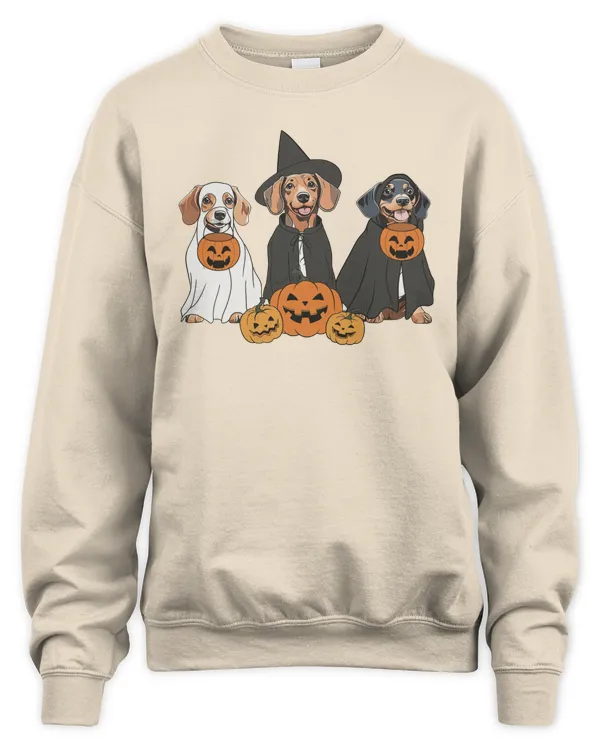 Ghost And Witch Dachshund