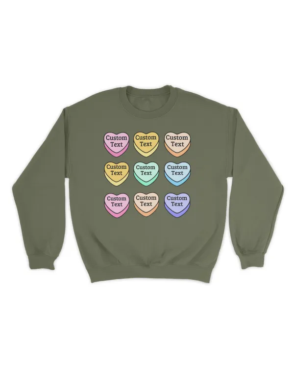 Custom Conversation Heart Shirt, Custom Valentine Day Shirt, Personalized Valentines Day Shirt