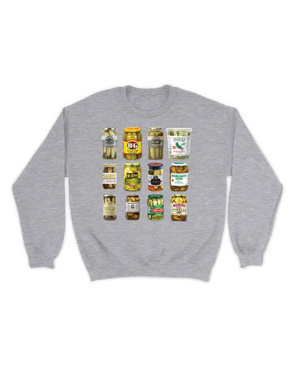 Vintage Canned Pickles Lover Funny Trendy Sweater Women Men Sweatshirt