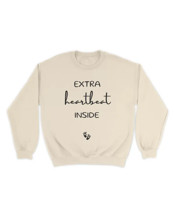 Extra Heartbeat Inside Baby Announcement Shirt