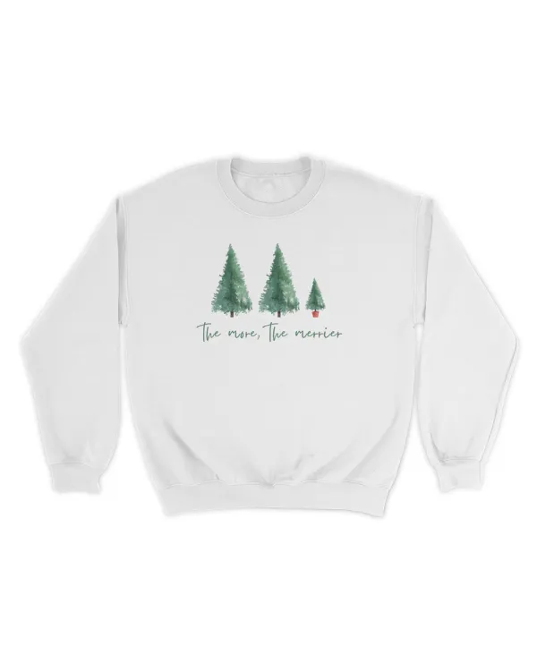 The More The Merrier - Christmas Pregnancy Announcement Sweatshirt